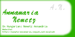 annamaria nemetz business card